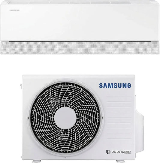 Samsung R32 AR70H12CAAWNEU+AR70H12CAAWXEU Condizionatore, Wi-Fi, SmartThings, 12000 BTU, GAS, WiFi, Samsung WindFree Première+, Climatizzatore