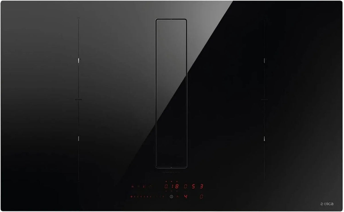Piano cottura a induzione, piastra a induzione, Elica PRF0179476 BL, 83, nero, Black