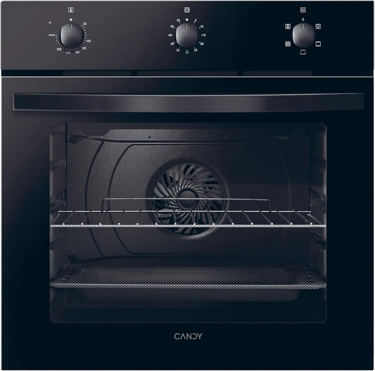 Candy N502IT Forno elettrico, 59, 5x59, 5x56, 8 cm, 65 L, 5 programmi, classe energetica A, da incasso, nero, 5 Funzioni, FIDC, Candy Idea Forno da